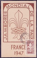 France N°787 - Carte Maximum - Jamborée Mondial De La Paix - 1940-1949