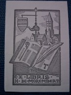 ""    EX  LIBRIS  H  DE  MOREMBERT  "" Signé  --  Format 7 X 10 - Bookplates