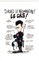 CPSM C R S SACHEZ LE RECONNAITRE DESSIN ENO - Police - Gendarmerie