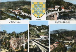 CPSM 07 PONT DE LABEAUME Multi Vues 1969  Grand Format 15 X 10,5 Cm - Le Pouzin