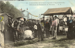 CPA ( 50) EQUEURDREVILLE L Assemblée De La Saint Augustin Rotisseurs Et Marchands De Moutons (carte Originale ) - Equeurdreville