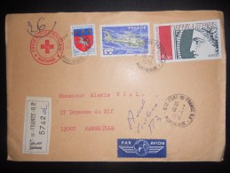 Martinique Lettre Recommande De Fort De France 1976 Pour Marseille - Cartas & Documentos