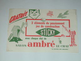 BUVARD SAVON AMBRE LE CHAT Jeu De Construction  STICKY - Perfume & Beauty