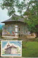 VORONET MONASTERY, CM, MAXICARD, CARTES MAXIMUM, 1979, ROMANIA - Abbayes & Monastères