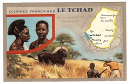 LE TCHAD - Colonies Francaises - Carte PUB LION NOIR - Ciad
