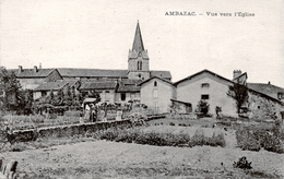 87. HAUTE-VIENNE - AMBAZAC. Vue Vers L'Eglise. - Ambazac