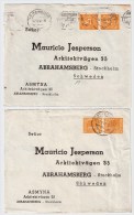 All. Besetz., 2 Ausland-Bfe., Je Portoger. MeF! , #4331 - Covers & Documents