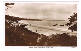 RB 1079 - Real Photo Postcard - Sierra Leone - Fishing Boats At Lumley Beach - Sierra Leona