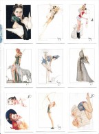 LOT SERIE 1 COMPLETE DE 50 CARTES TRADING CARDS PIN-UP ILLUSTRATEUR VARGAS DE 1992 EN PARFAIT ETAT (6 PHOTOS) - Other & Unclassified