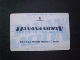 CARTE  TELEPHONE  MONACO BANANA MOON MONTE CARLO PRIVATE !! MUCH MUCH RARE  !! - Monace