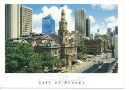 CP - PHOTO - CITY OF SYDNEY - 694 - SYDNEY TOWN HALL AND THE QUEEN VICTORIA BUILDING ON GEORGE STREET - - Sydney