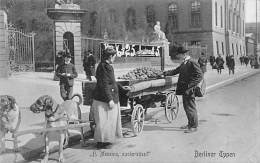 Allemagne    Berlin     Types Ou Petits Métiers    La Marchand Ambulante.  Attelage De Chiens - Autres & Non Classés