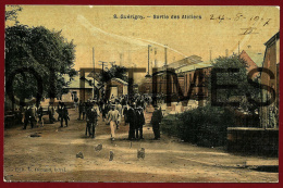 FRANCE - GUERIGNY - SORTIE DES ATELIERS - 1905 PC - Guerigny