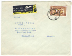 TURCHIA - Turkey - TURKIYE - 1966 - Airmail - Viaggiata Da Karaköy, Istanbul Per Hannover, Germany - Brieven En Documenten