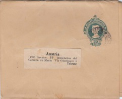 Brasilien 190? - 20 Reis Ganzsache Auf Zeitungsschleife Gel.n.Trieste In Austria - Covers & Documents