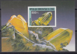 République Démocratique Du Congo - BL208 - Non Dentelé - Imperforated - Minéraux - 2002 - MNH - Nuevos