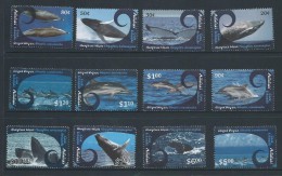 Aitutaki 2012 Whale & Dolphin Series I Set Of 12 MNH - Aitutaki