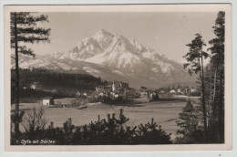 Austria Österreich Igls Tirol Nordtirol Serles Mountain Snow Stamp Post Card Postkarte Karte Carte Postale POSTCARD - Igls