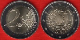 Lithuania 2 Euro 2015 "Flag Of Europe" BiMetallic UNC - Lithuania