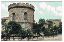 RB 1081 - Early Postcard - Horse Cabs Taxis Outside Court House - Carlisle Cumbria - Carlisle