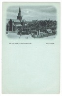 RB 1081 - Early Intermediate Size Postcard - Cathedral & Necropolis - Glasgow Scotland - Lanarkshire / Glasgow