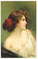 RB 1082 - Early Raphael Tuck Connoisseur Art Glamour Theme Postcard - A. Asti - Irene - Asti