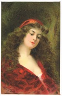 RB 1082 - Early Raphael Tuck Connoisseur Art Glamour Theme Postcard - A. Asti - Beatrice - Asti