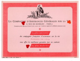 Xx108-ZE-BUVARD-LA COMPAGNIE D'ASSURANCES GENERALES SUR LA VIE- - A