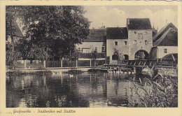 Grafenwohr - Stadtweiher Mit Stadttor 1937 - Grafenwöhr