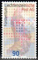 Liechtenstein - 2000 Poste Liechtensteinoise (unused Stamp + FDC) - Brieven En Documenten