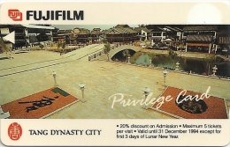 Singapore - Tang Dynasty City 1, Privates Fuji Film, 7SFUA, 55.000ex, Used - Singapur