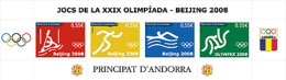 ANDORRA FRANCESA 2008 - JUEGOS OLIMPICOS DE BEIJING - 1 BLOCK - Unused Stamps