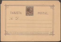 ESPAÑA/FILIPINAS 1889 - Edifil #4 Tarjeta Postal Nueva (defectos En Las Esquinas Superiores) - Philippinen