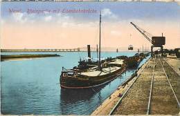 Delcampe - Réf : OR-15-136 : WESEL RHEINPARTIE MIT EISENBAHNBRÜCKE - Wesel