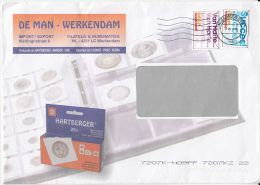 3208FM- GREETINGS, STAMPS ON COVER, 2015, NETHERLANDS - Brieven En Documenten