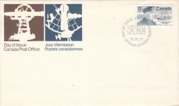 3295FM- JOSEPH E. BERNIER, POLAR EXPLORER, SHIP, SEXTANT, COVER FDC, 1977, CANADA - Polar Explorers & Famous People