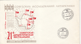 3308FM- RUSSIAN ANTARCTIC RESEARCH EXPEDITIONS, SPECIAL COVER, 1976, RUSSIA - Expediciones Antárticas