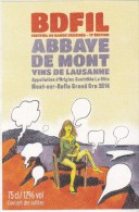 Etiquette Vin BLUTCH Festival BD Lausanne 2015 (Blotch Mitchum...) - El Arte De La Mesa