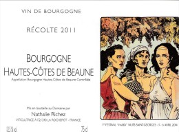 Etiquette Vin BOUSSARD Florent Festival Vini BD 2013 - Art De La Table