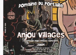 Etiquette Vin CHRISTOPHER Festival BD Angers 2006 (Les Colocataires - Art De La Table