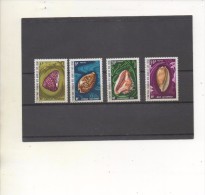 AFARS Et ISSAS  -  Coquillages - Clanculus Pharaonium, Cypraea Pantherina, Cypraecassis Rufa, Etc -Gastéropodes Marins - - Unused Stamps