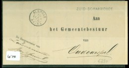 POSTHISTORIE * BRIEF Gelopen In 1874 Van BURGEMEESTER LANGSTEMPEL ZUID-SCHARWOUDE Via ALKMAAR Naar OUDKARSPEL  (10.141) - Briefe U. Dokumente