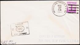 1941. AMERICAN BASE FORCES APO 804 NOV 17 1941. 3 CENTS. PASSED BY ARMY EXAMINER.  (Michel: 497) - JF177429 - Poststempel