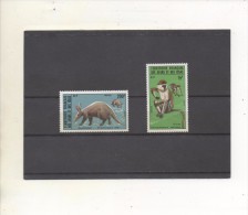AFARS Et ISSAS  - Faune -Singe Grivet (Cercopithecus Aethiops), Orycterope (Orycteropus Afer) - Unused Stamps