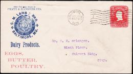 1905. UNITED STATES POSTAGE 2 CENTS BALTIMORE MD. JAN 18 1905. Reklame: G.M. LAMB & BRO... (Michel: ) - JF177365 - Otros & Sin Clasificación