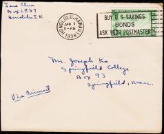 1938. 20 CENTS CHINA CLIPPER HONOLULU HAWAII JAN 1 1938.  (Michel: 400) - JF177390 - 1c. 1918-1940 Briefe U. Dokumente