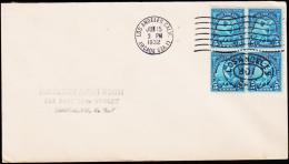 1932. OPLYMICS 4x 5CENTS FDC LOS ANGELES JUN 15 1932.  (Michel: 349) - JF177346 - Other & Unclassified