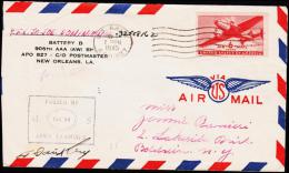 1945. US ARMY APO 827 JAN 11 1945. 6 CENTS AIR MAIL. PASSED BY ARMY EXAMINER.  (Michel: 500) - JF177440 - Marcophilie