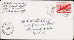 1945. US NAVY FEB 27 1945. 6 CENTS AIR MAIL. PASSED BY NAVAL CENSOR.  (Michel: 500) - JF177439 - Marcophilie