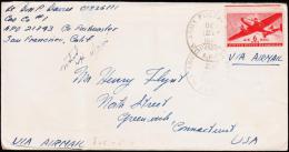 1945. US ARMY POSTAL SERVICE APO 703 OCT 26 1945. 6 CENTS AIR MAIL.  (Michel: 500) - JF177441 - Marcofilia